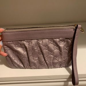 Authentic Gucci leather wristlet